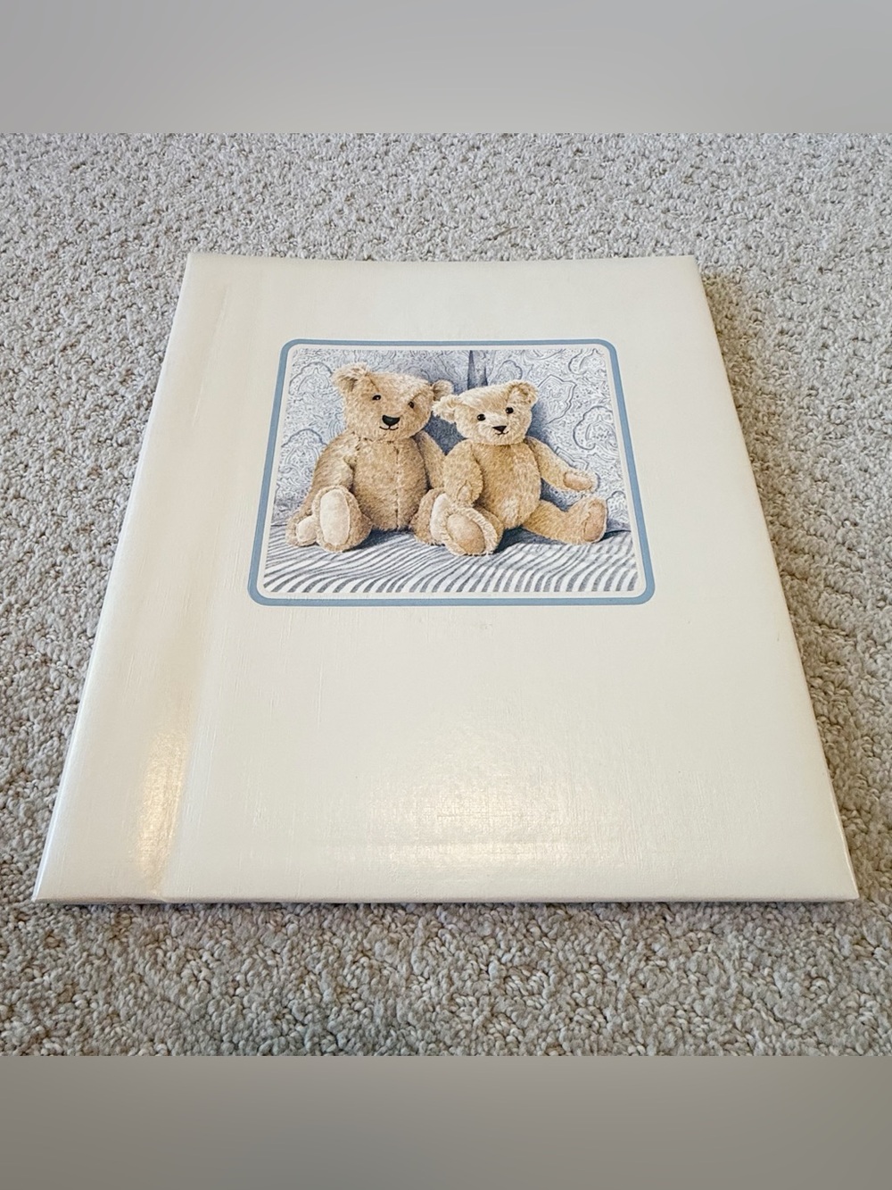 Hallmark Teddy Baby's Photo Album PHA6068 USA Vintage 1980s 8 Pages Screw Back